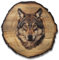 DARO Design - Wandbild Wolf Größe 45cm - Kunstdruck aufhängefertig - Wanddekoration Thema Jagd, Natur, Tiere