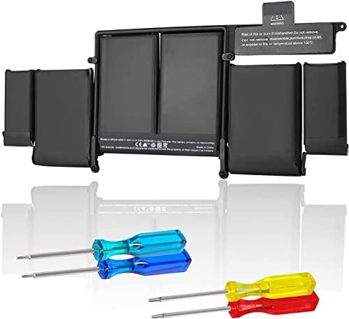 A1582 A1502 - Batería de repuesto para MacBook Pro Retina de 13 pulgadas, finales de 2013, mediados de 2014, principios de 2015, compatible con batería de laptop A1493 [polímero de litio 11.42V74.9WH