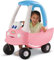 little tikes Voiturette Princesse Coupé Cozy - Conduisez avec Un Vrai klaxon de Travail, Interrupteur d'allumage à clic & Carburant