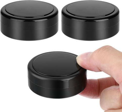 Ptwola 2 Pcs 2 Compartment Pill Box Round Portable Daily Pill Case Small Waterproof Travel Medicine Container Pocket Purse Organizer Storage Holder for Outdoor Camping Working Hiking Fish Oils