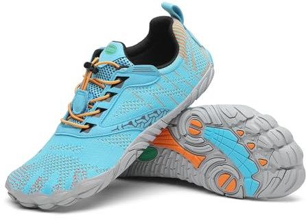 SAGUARO Femme Homme Barefoot Shoes Chaussures Minimaliste Barefoot Chaussures Pieds Nus Antidérapantes pour Gym Training Fitness Randonnée Bleu Ciel,GR.43