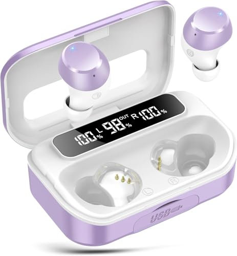 Kopfhörer Kabellos Bluetooth, In Ear Kopfhörer Bluetooth 5.3 Kabellose Kopfhörer mit 4 ENC Noise Cancelling Mic, 128Std 2025 Sport Wireless Ear Buds IP7 Wasserdicht, Tiefer Bass Ohrhörer LED-Anzeige