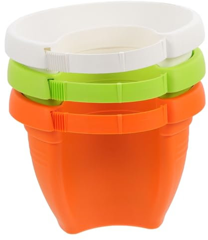 GALPADA 3Pièces Pots De Fleurs Gouttière De Pots Suspendus pour Plantes Et Fleurs Décoration De Jardin Couleurs Aléatoires
