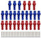 Table Soccer Figures - Table Soccer Football Guy Player | Herren Billard | 2 Farben Fußballtische Herren | 26x Foosballs Components Game Player Ersatzteile für Fußballtische