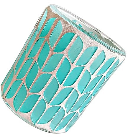 MAGICLULU portacandele in lumino gocciolante Candelieri votivo guidato Porta della lampada da tè porta tealight in porta tealight per la casa Bicchiere Light Green