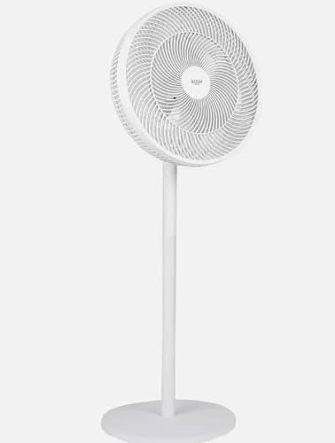 Bush 16 White Pedestal Fan 3-Speed Oscillating 2 in 1 Floor & Desk Fan 7297696