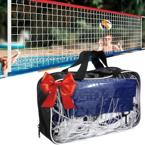 Filet Volley Piscine,4.5 * 0.9m Filet de Volley pour Piscine,Filet De Volley-Ball Réglable Filet de Ball Portable pour Piscine Accessoire Sportif pour Jardin, Jeux d'eau, Extérieur (4.5 * 0.9m)