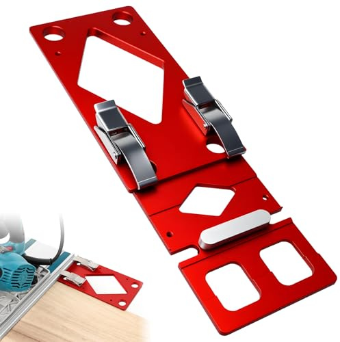 Tope angular de guía, 90° Rectangular, riel guía CNC fresado con guía de bordes, compatible con Festool/Makitas, abrazadera de riel guía eléctrica para madera y metal