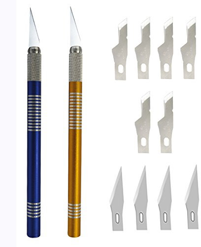 Mlife Taglierina Cutter Di Precisione 2 set Con 10 Lame Di Ricambio, Tipo 11 & 16