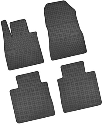 Bär-AfC NI09376 Gummimatten Auto Fußmatten Schwarz, Erhöhter Rand, Set 4-teilig, Passgenau für Nissan Note Typ E12 Baujahr ab 2012 5-TRG.