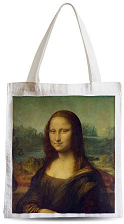 Fabulous Große Einkaufstasche Tragetasche Die Mona Lisa Da Vinci Malerei Geschichte