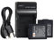 DSTE S006E Lot de 2 batteries Li-ion et chargeur micro USB compatible avec Panasonic CGR-S006E CGR-S006A1B CGA-S006 Lumix DMC-FZ18 DMC-FZ8 DMC-FZ38 DMC-FZ35 DMC-FZ7 Leica V-LUX1