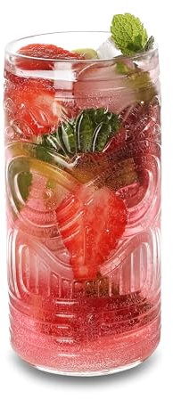 Topkapi Tiki Becher Okano – Tiki-Set Cocktailgläser Cocktailbecher für Mai Tai, Rum Cocktail, Tiki Bar Serie, H 15 cm, 490 ml, XL, 4 Stück