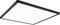 Paulmann 71016 LED Panel Atria Shine 3-Step-Dim eckig, Dimmbar Tageslichtweiß Lichtpanel Kunststoff Deckenpanel 4000 K, Schwarz, Incl. 1x22 W, 420 x 420 mm