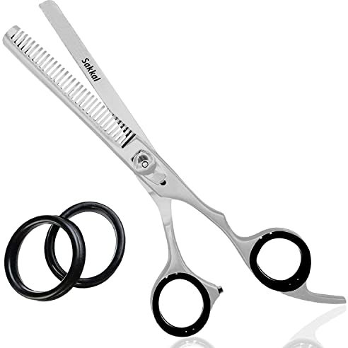 Professionelle Haarschere, zum Ausdünnen, Effilieren, Friseurschere, professionelle Haarschneider, Premium-Qualität, 6,5 Zoll Geräte und Styling-Werkzeuge, für Frauen und Männer, Salon, Kamm