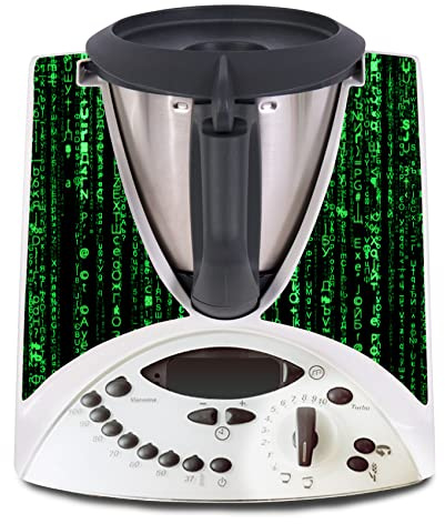 Finest Folia Deko Schutz Aufkleber Zahlencode kompatibel mit Thermomix TM31 | Design Sticker für Küchenmaschine Klebefolie selbstklebend Küchengerät Zubehör wasserfest