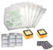 SACCHETTI FOLLETTO VORWERK VK135 vk136 KIT 12 SACCHI 12 PROFUMI 4 FILTRI F24