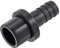 sourcing map Raccord de tuyau en PVC cannelé 12 mm x 20 mm OD robinet droit adaptateur de tuyau raccord rapide, noir