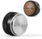 MHW-3BOMBER T5354T Kaffee-Tamper, 58 mm, Espresso-Tamper, stufenlos, höhenverstellbar, für 58 mm Siebträger, Edelstahlgewinde, Basis, Holzdekoration (schwarz)
