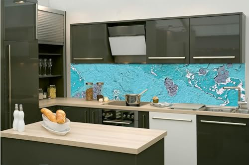 Dimex Küchenrückwand Folie Selbstklebend ABBLÄTTERNDE Farbe 260 x 60 cm | Klebefolie - Dekofolie - Spritzschutz für Küche | Made in EU