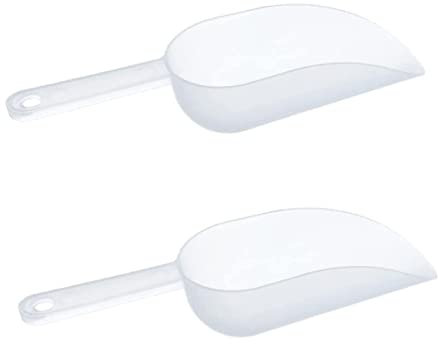 Kitchen Plastic Ice Scoop, Candy Scoop, Popcorn Scoop,Plastic Kitchen Scoop, Ice Cream, Rice Grain Scoop Flour Sugar Dried Fruit Melon Seeds Small Shovel(2PCS)