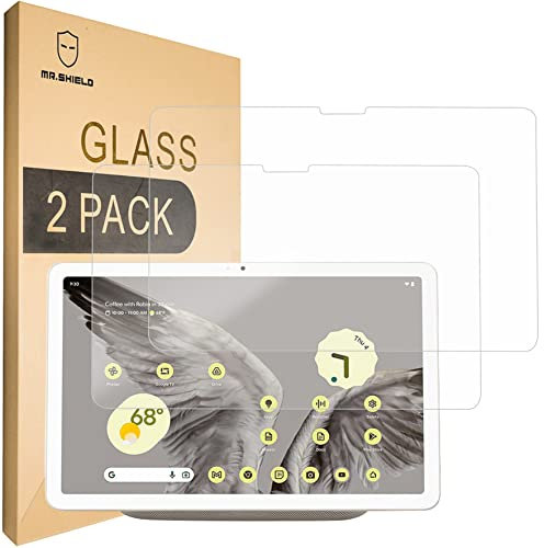 Mr.Shield Schutzfolie Kompatibel mit Google Pixel Tablet [2 Stück] Schutzglas Schutzglasfolie 9H Härte, HD Klare Displayschutzfolie