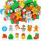 50 Stück Weihnachten Radiergummi, Cartoon Weihnachtsmuster Radiergummi für Kinder, Weihnachtsmann Schneemann Neuheit Radiergummis, für Strumpf Füller Schreibwaren Geschenke, Zufällige Farben