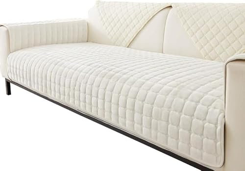 Sofa Überzug- für 1-4 Sitzer, Samt sofa überwurfdecke- mit Rutschfester Unterlage, Sofa überzug l form Sofa Cover Couch Überzug für Haushalte mit Hunden ,Verdicken Sofa Überzug Ecksofa für den Winter