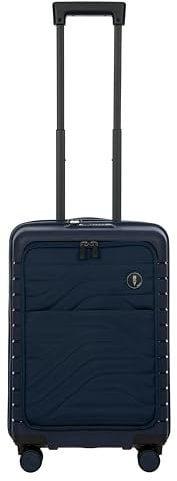 Brics BY Ulisse - 4-Rollen-Kabinentrolley mit Vortasche 55 cm erw. USB oceano