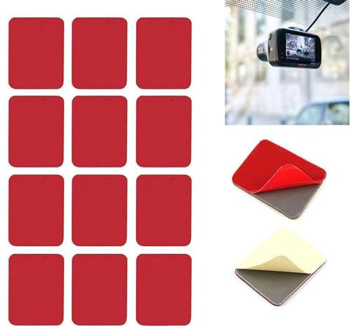 BODYA 12 doppelseitige Klebepads für Nextbase Dashcam, PIN259, Universelle Passform, Wasserfest, Innenmittel