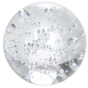 Boule transparente en verre craquelé pour décoration de fontaine à eau pour aquarium, accessoires de photographie, accessoires de fortune, bulles de 5 cm, boules à bulles de 5 cm