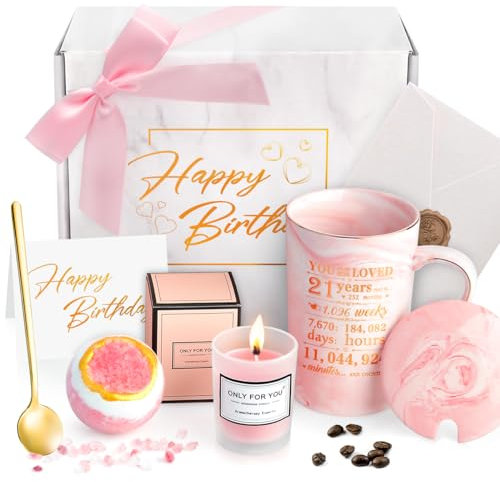 Psukhai 21st Birthday Gift Ideas for Her - Funny Personalized Unique Presents for Women, Sister, Best Friend, Ladies, Auntie, Teenage Girls, Sister-in-Law