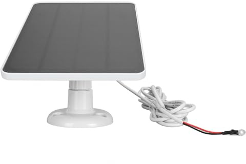 10W Solarpanel Kameraladegerät für Video Türklingel 2/3/3+/4 Plus & 2K Kamera, IP66 wasserdichtes Solarladegerät mit 360° verstellbarem Ständer & Kabel, extrem wetterbeständig