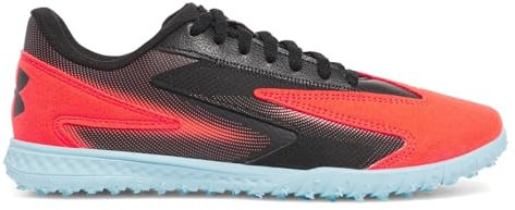 Under Armour Unisex-Kinder-Sneaker Shadow Turf 3 Jr. Soccer Cleats (Kleinkind/kleines großes Kind), Schwarz/Ares Rot/Schwarz, 3.5 Big Kid