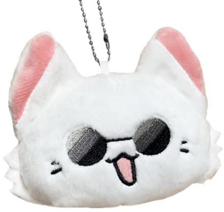 Anjinguang Gojo Satoru/Geto Suguru/Nanami Kento Plüschfigur, Niedliche Katze, Schlüsselanhänger, Hängende Ornamente, Anime-Merch für Tasche, Rucksack, Dekoration, 10 cm, Raumdekoration