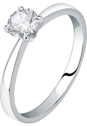 CHRIST Damen-Damenring 750er Weißgold 1 Diamant 52, Weißgold 32027663