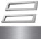 Wandkonsole Waschtisch Platte Träger Edelstahl Gebürstet 450x150x30 mm WK45EGB 2 er Pack