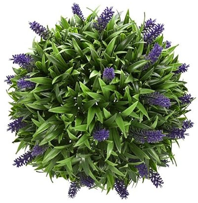 Tuda Grass Direct Lavender Artificial Topiary Ball 33cm