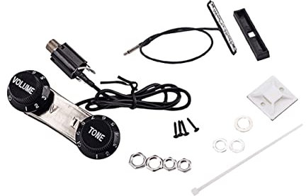 ifundom Violinen-tonabnehmer-piezo Professionell Für Musikinstrumente Wandler Zum Verstärken Des Tons Geeignet Für Massivkorpusse Mit Flacher Stelle Steg