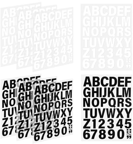 8 Sheets Iron on Letters and Numbers 1.5 Inch Iron on Letters for Clothes Heat Transfer Numbers with A-Z 0-9 Iron on Transfers for Fabric Clothing T-Shirt Printing DIY