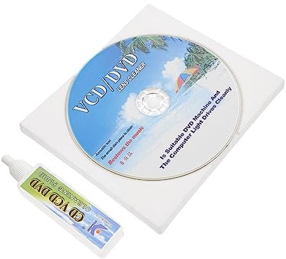 Mikikit Cd Cleaner Disc for Cd Player Dvd Player Cleaner Disc Brush for Enhanced Sound