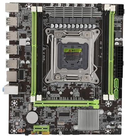 VBESTLIFE LGA 2011 Desktop-Motherboard, X79-Computer-Motherboard DDR3 REG ECC-Speicher, Unterstützt I7-CPU mit Gigabit LAN SATA3.0 PCIe für Gaming-PC