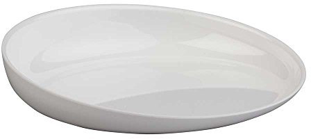 1 plato Behrend con borde elevado, platos de ayuda para comer, pies de goma antideslizantes, melamina.