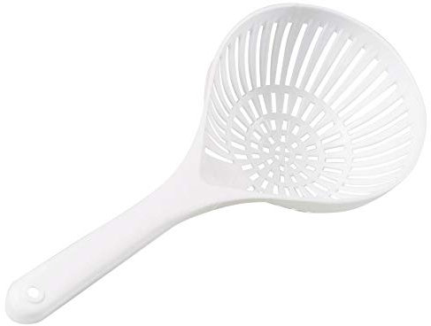 Mobil Plastic Passoire avec manche diamètre 18 cm pour aliments - Blanc neutre