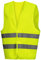 Nitras Motion Tex Viz 7111 Warnweste - leichte Weste in Warnfarbe für die Arbeit - Neongelb - M