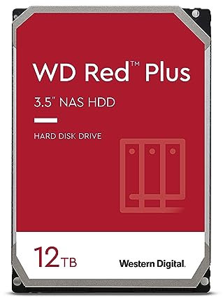 Western Digital WD Red 12 TB NAS hard disk interno 3.5, 5400 RPM Class, SATA 6 Gb/s, CMR, 256 MB Cache, WD120EFAX