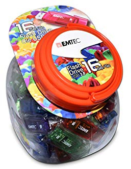 Emtec USB 2.0 C410 16GB Candy Jar 80 Stück