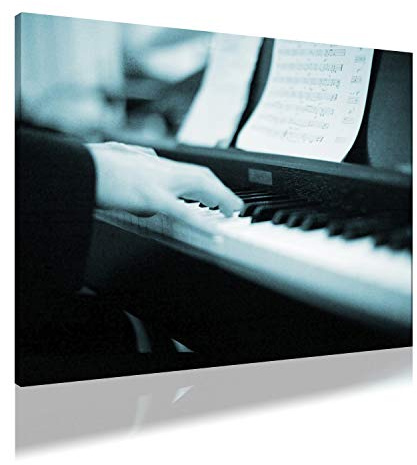 AbsorPic Foto Premium Akustikbild Musik, Klavier, Piano 80 x 60 x 3 cm | Breitband Schall-Absorber verbessert die Raumakustik | viele Größen | Made in GERMANY, Köln
