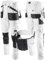 Brixton Malerhose 2in1 Arbeitshose Arbeitsshorts Gartenhose Montagehose Sicherheitshose Shorts Hose weiß (64)