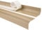 Quest Treppenkantenprofil Selbstklebend PVC Kunststoff Treppen-Kantenschutz 52x40mm gerundet, beige, 150cm